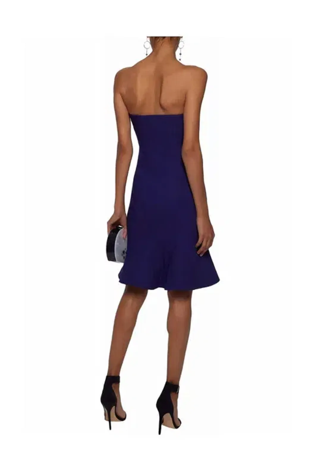 Cinq a Sept Calvina Fluted Candy Dress Indigo Size 4 for rent on The Volte - main image