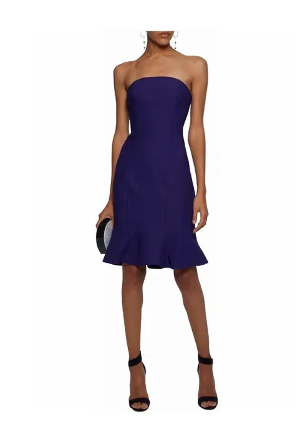 Cinq a Sept Calvina Fluted Candy Dress Indigo Size 4 for rent on The Volte - main image