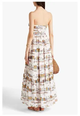 Zimmermann Mae Strapless Maxi Dress Print Size 0P/ AU 6 for rent on The Volte - image 3