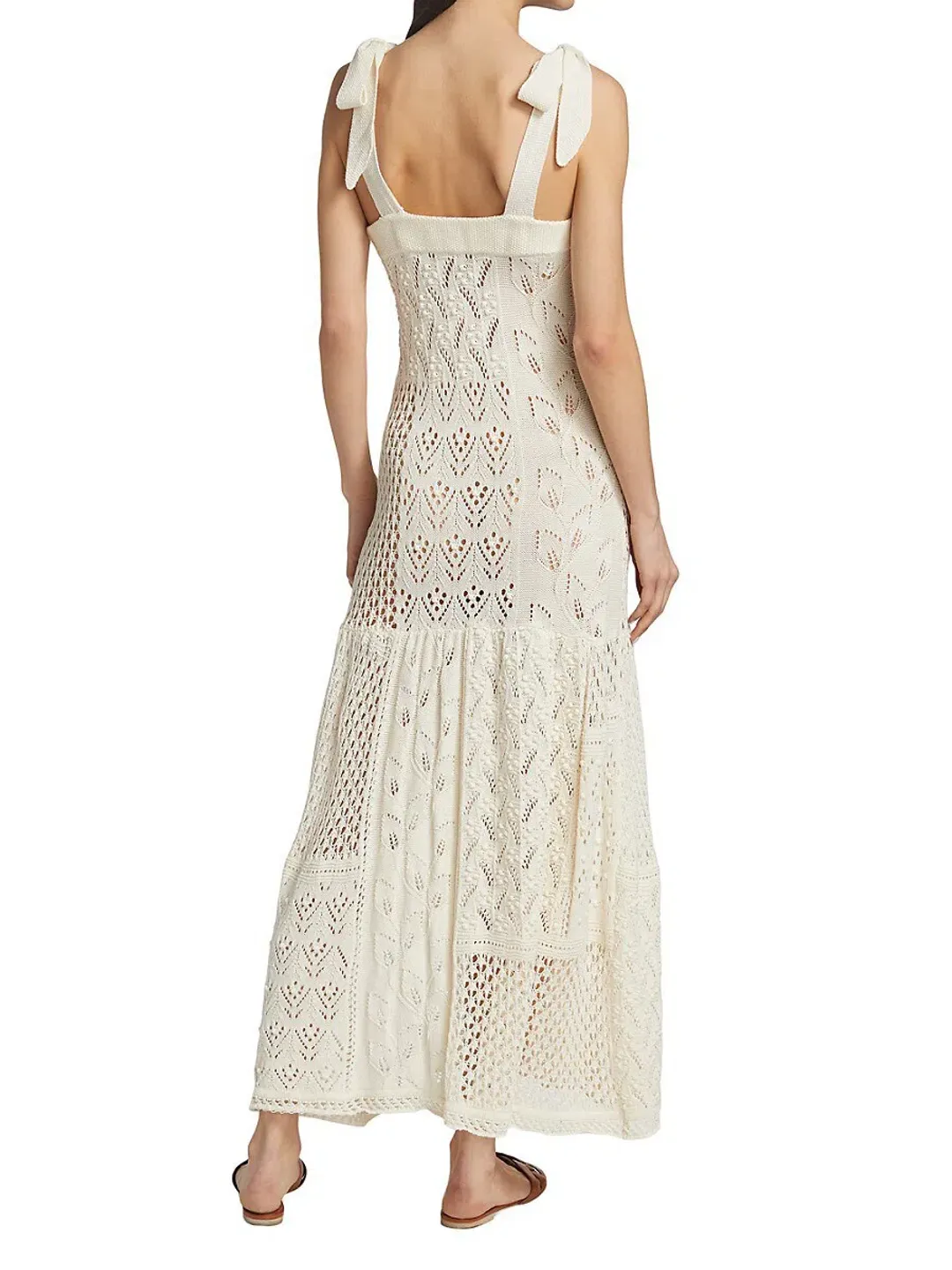 Zimmermann Anneke Patchwork Dress Cream/White Size 0 / AU 8 for rent on The Volte - main image