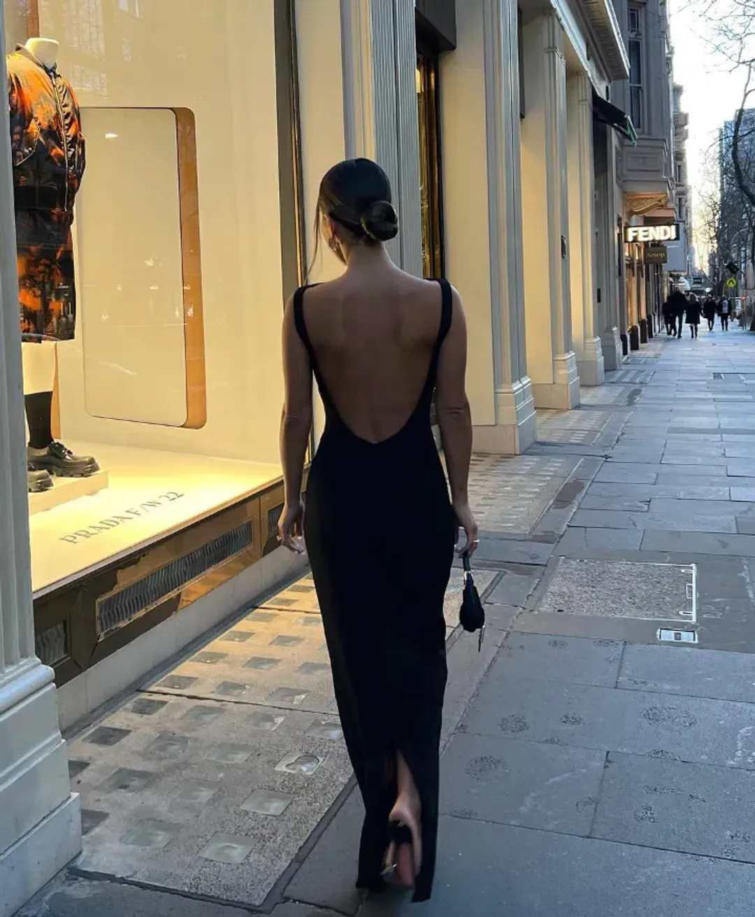 Effie Kats Verona Gown Black Size 14 for rent on The Volte - main image