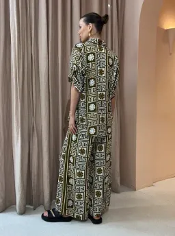 Alemais Dimi Jacquard Shirt & Pant Set Print Size 8 for rent on The Volte - image 11