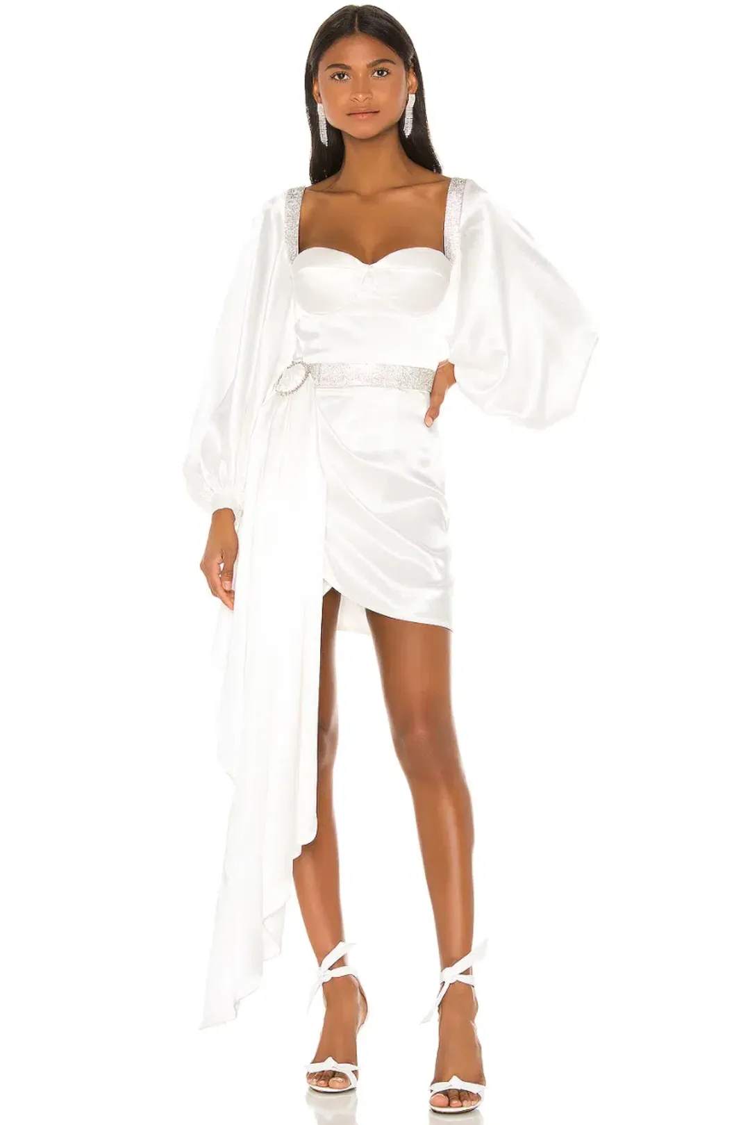 Bronx and Banco Lana Bridal Mini Dress in White Size M / AU 10 for rent on The Volte - main image