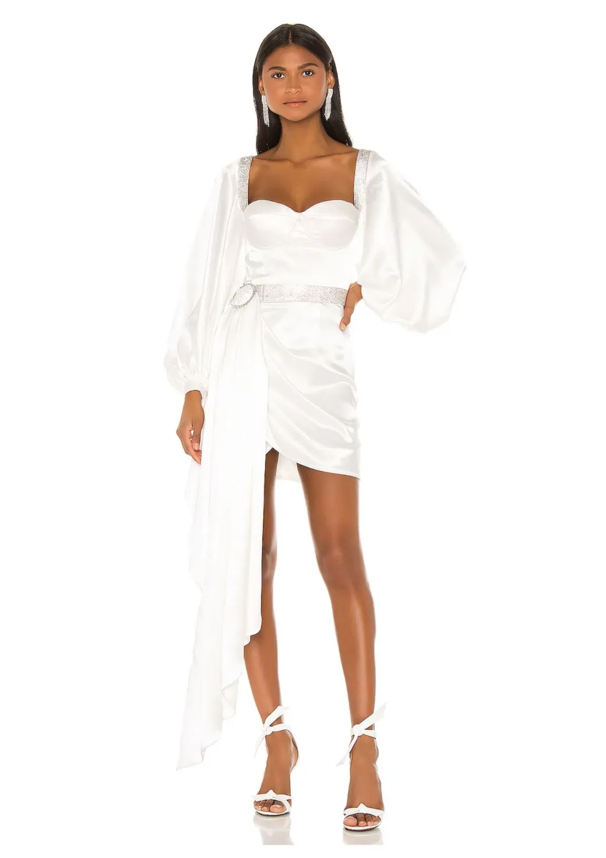 Bronx and Banco Lana Bridal Mini Dress in White Size M / AU 10 for rent on The Volte - main image
