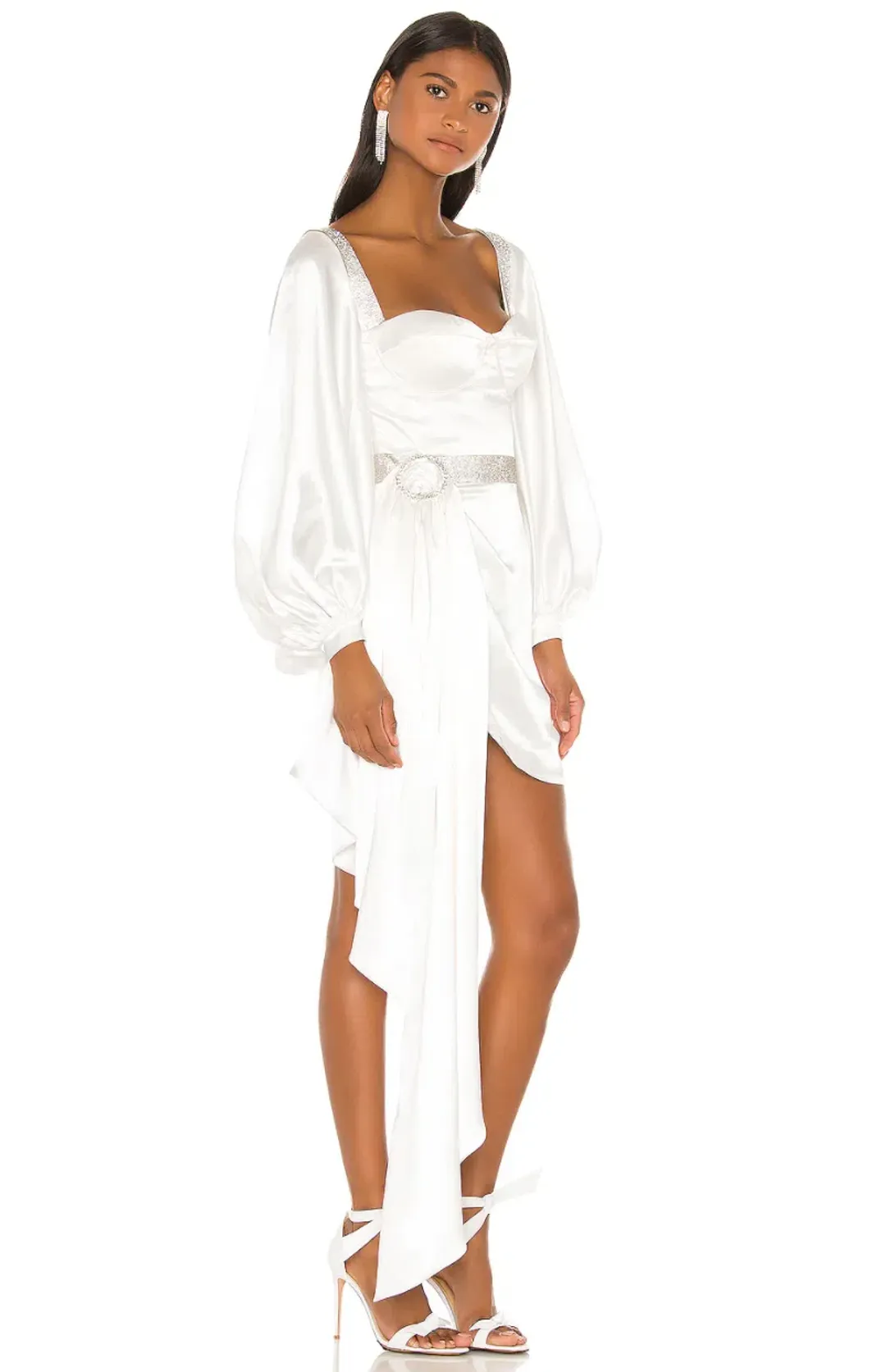 Bronx and Banco Lana Bridal Mini Dress in White Size M / AU 10 for rent on The Volte - main image