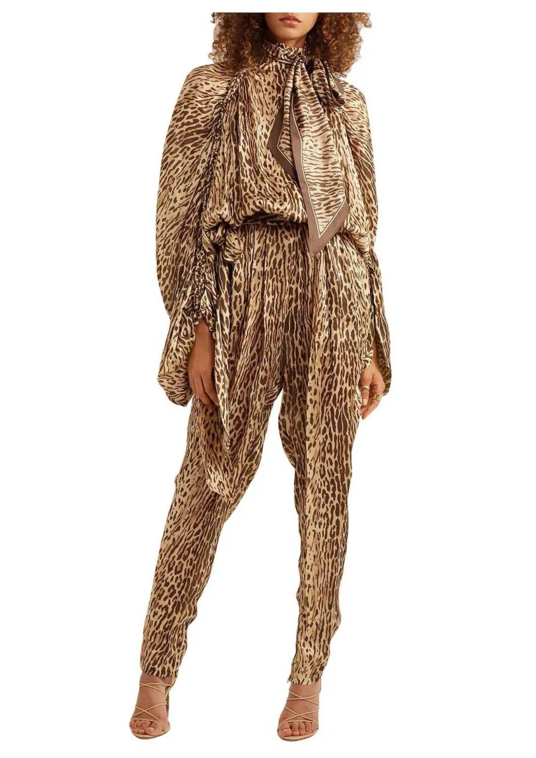 Zimmermann The Espionage Drown Jumpsuit Animal Print Size 0 / 8 AU for rent on The Volte - main image