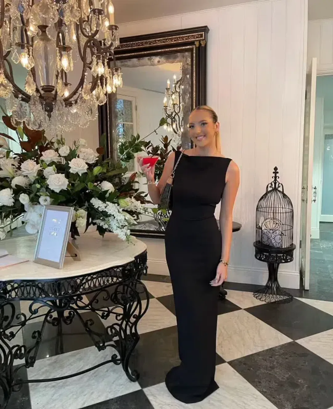 Effie Kats Verona Gown Black Size M / AU 10 for rent on The Volte - main image