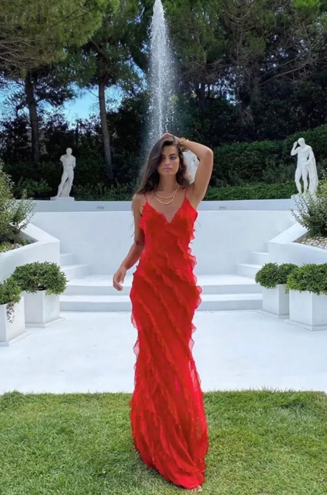 Rat & Boa Cecelia Maxi Dress Red Size XS / AU 6 for rent on The Volte - main image