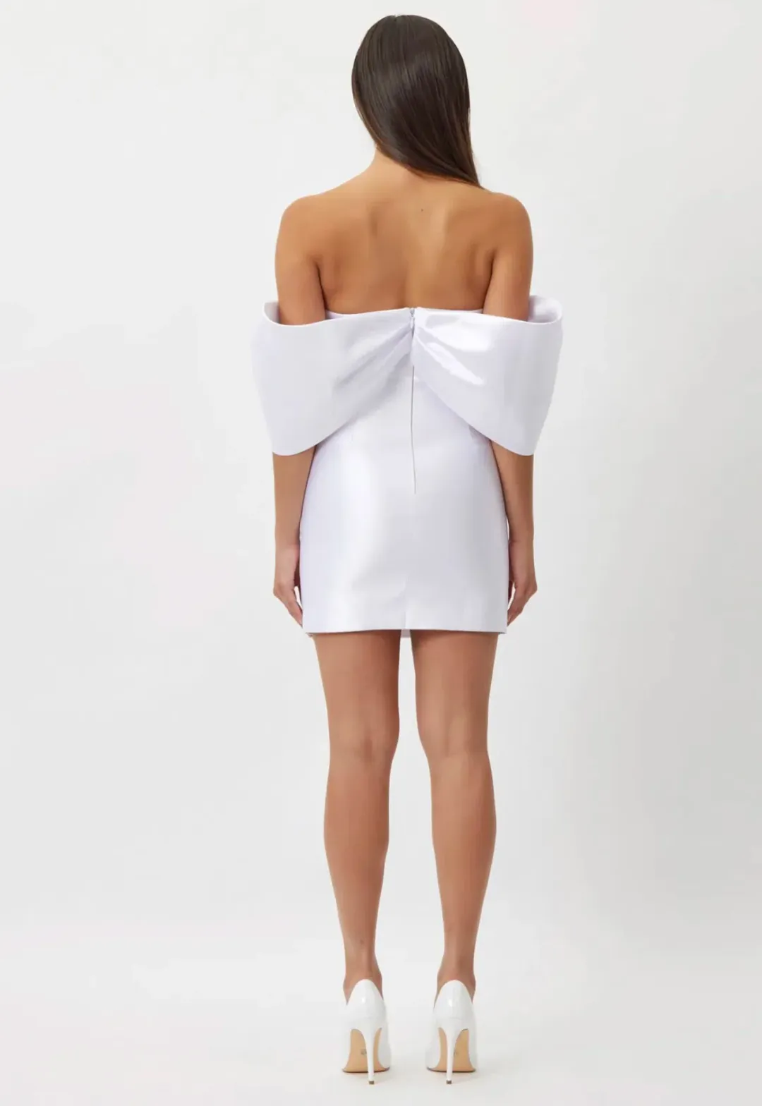 Bianca & Bridgett Eden Mini Dress White Size 8 for rent on The Volte - main image
