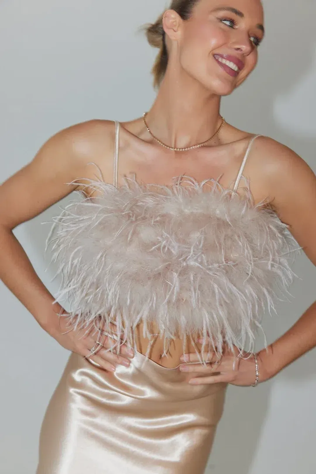Bubish Iris Top & Harlow Skirt Champagne Size S / AU  8 for rent on The Volte - main image