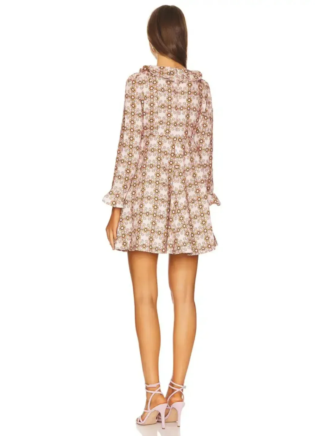 Zimmermann Daisy Mini Dress Pink Daisy Print Size 0 / AU 8 for rent on The Volte - main image