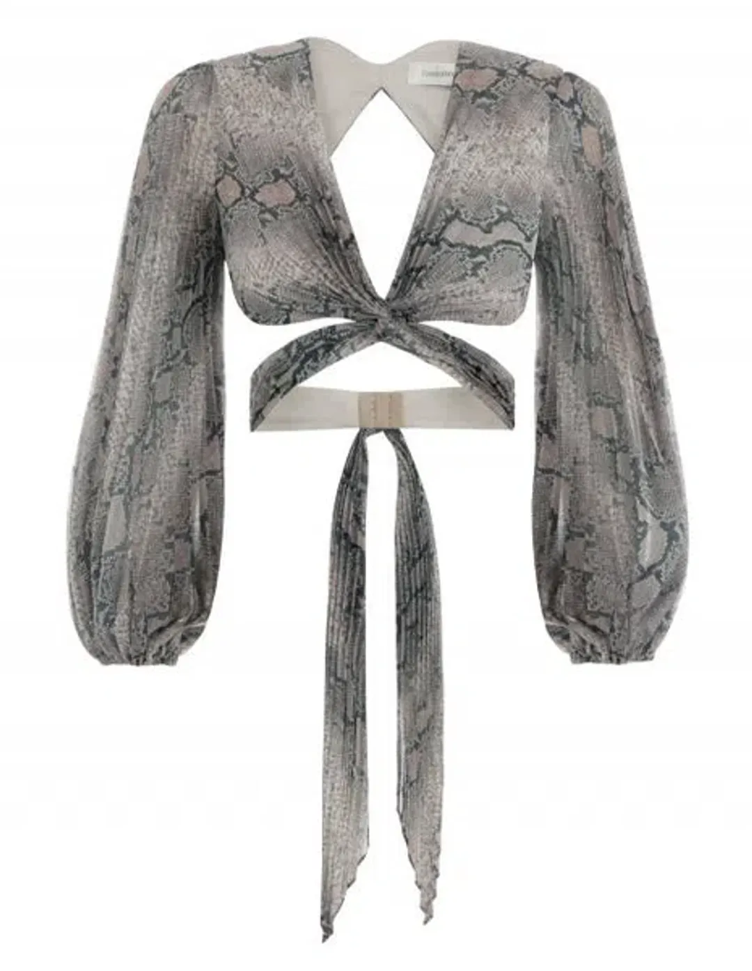 Zimmermann Corsage Pleated Set Python Size 1 / AU 10  for rent on The Volte - main image