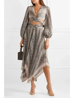Zimmermann Corsage Pleated Set Python Size 1 / AU 10  for rent on The Volte - image 1