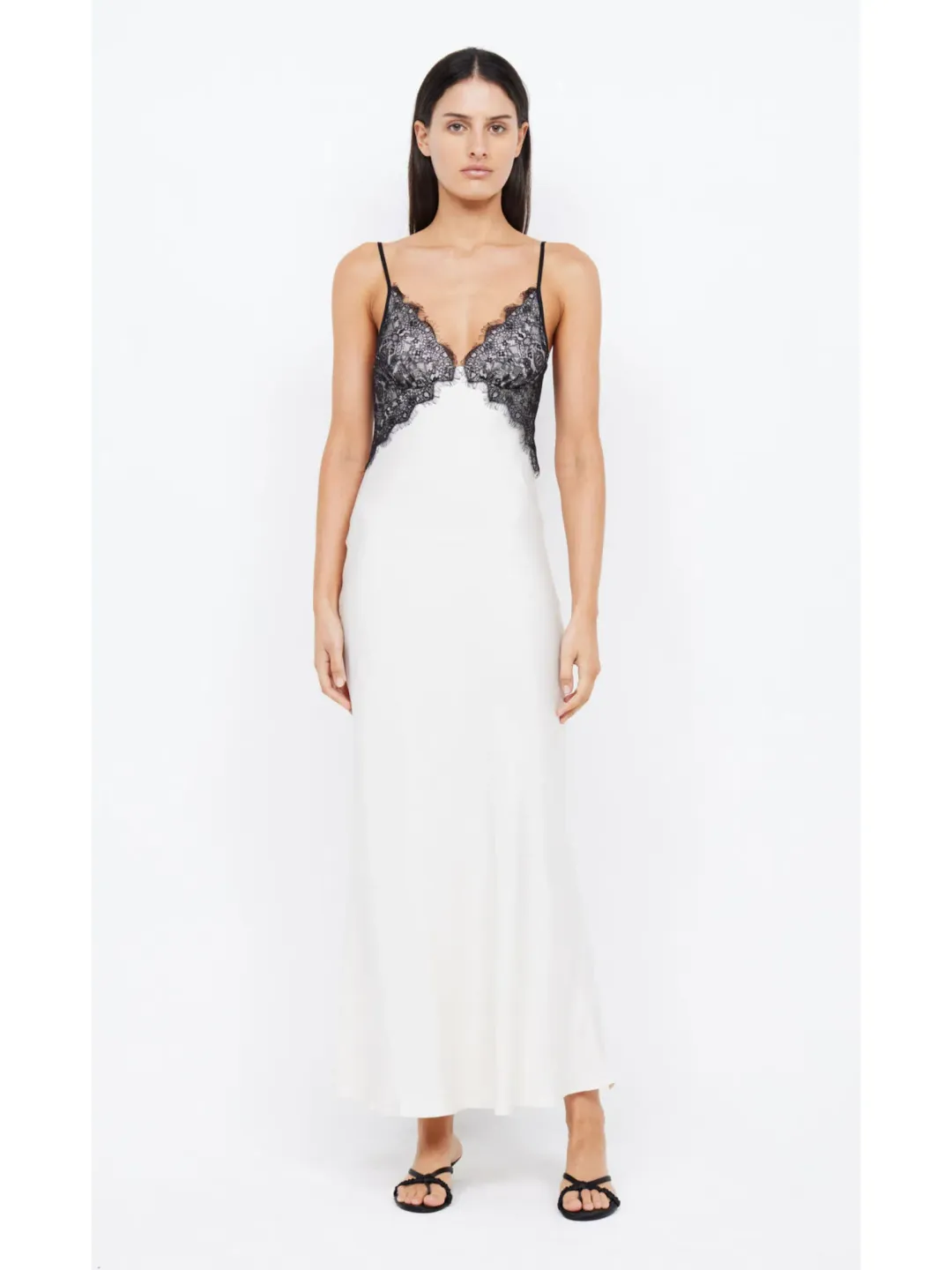 Bec & Bridge Emery Lace Maxi Dress Ivory/Black Size AU 8 for rent on The Volte - main image