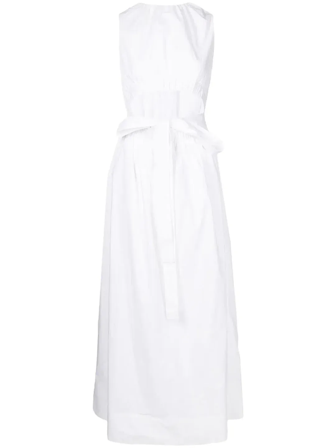 Sir The Label Dion Gathered Dress Ivory Blanc Size 1 / 8 AU  for rent on The Volte - main image