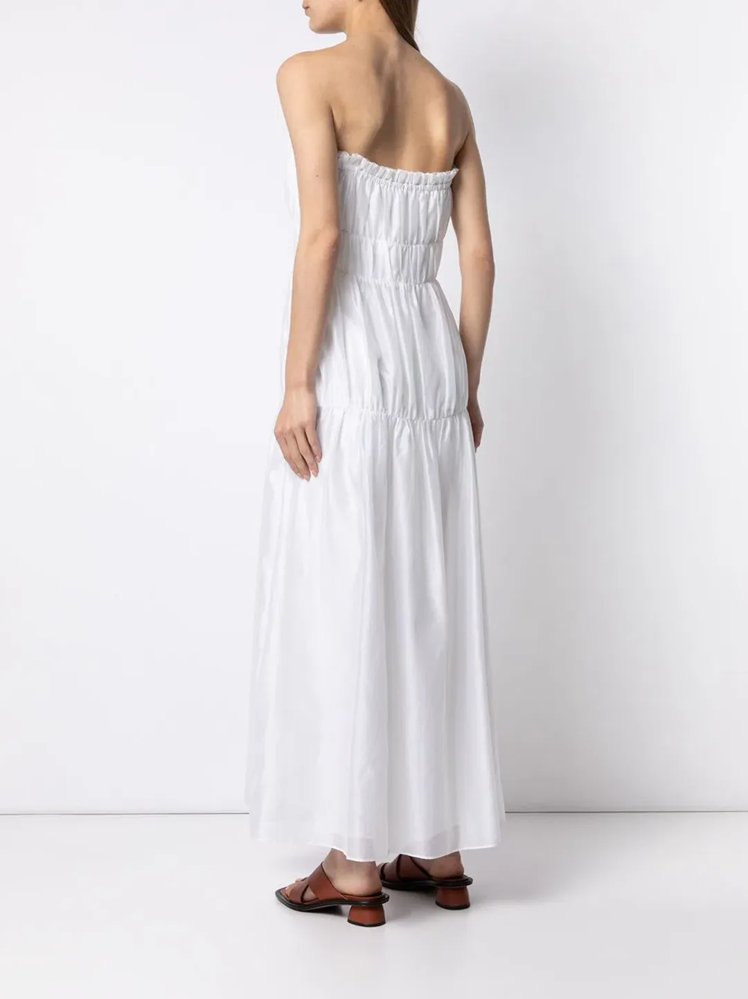 Sir The Label Evie Strapless Dress Ivory Size 2 / 10 AU for rent on The Volte - main image