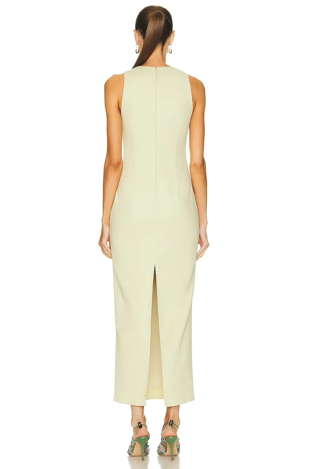 Sir The Label Esther Midi Dress Pistachio Green Size 2 / 10 AU for rent on The Volte - main image