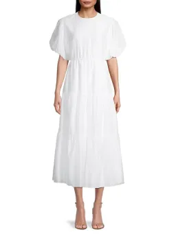 Sir the Label Franc Open Back Midi Dress Chalk White Size 2 / 10 AU for rent on The Volte - image 1