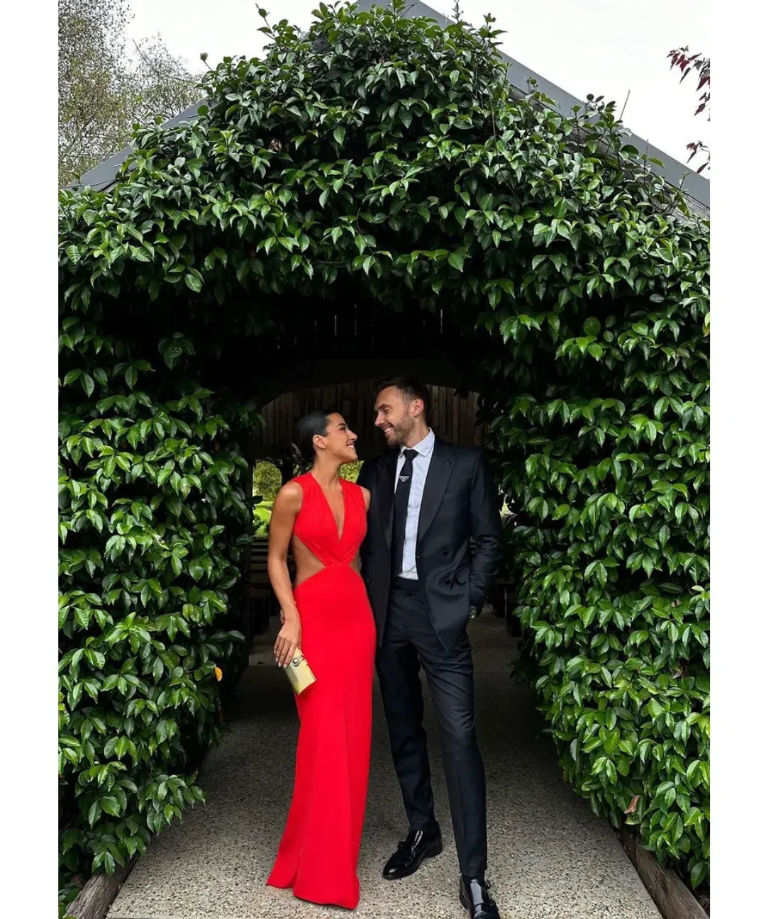 Effie Kats Valencia Gown Cherry Red Size S / AU 8 for rent on The Volte - main image