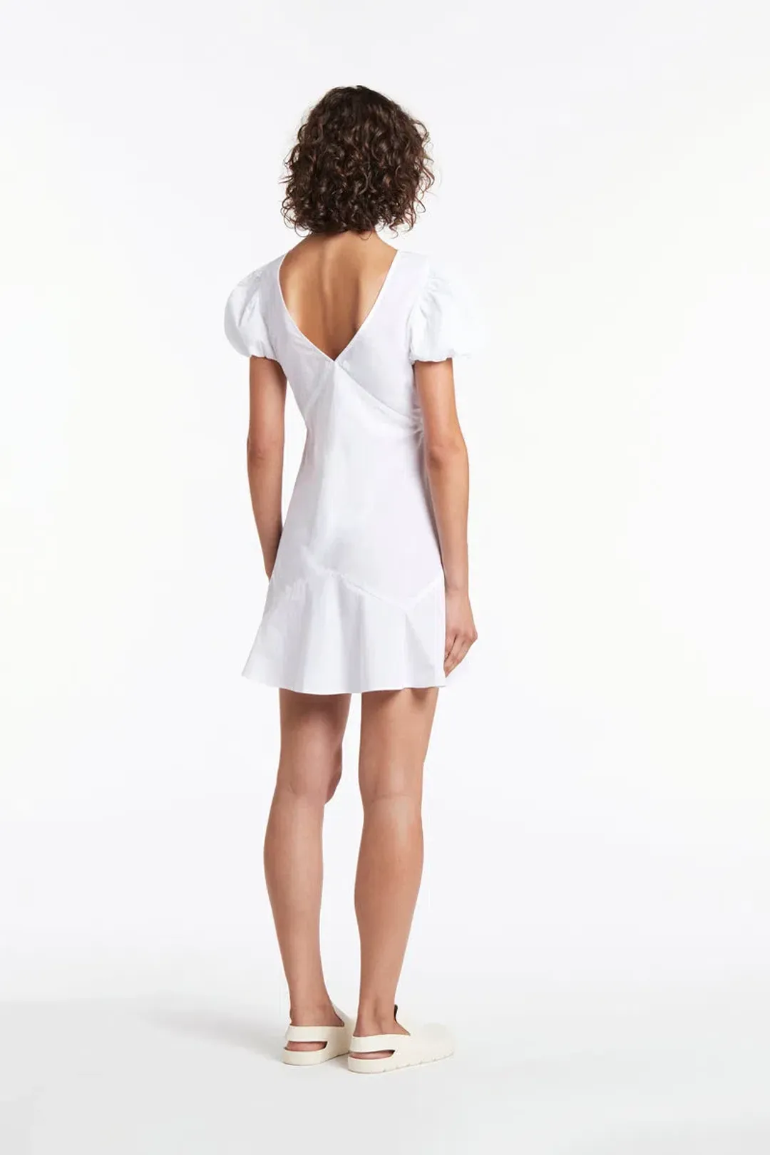 Sir The Label Mason Panelled Mini Dress White Size 0 / AU 6 for rent on The Volte - main image
