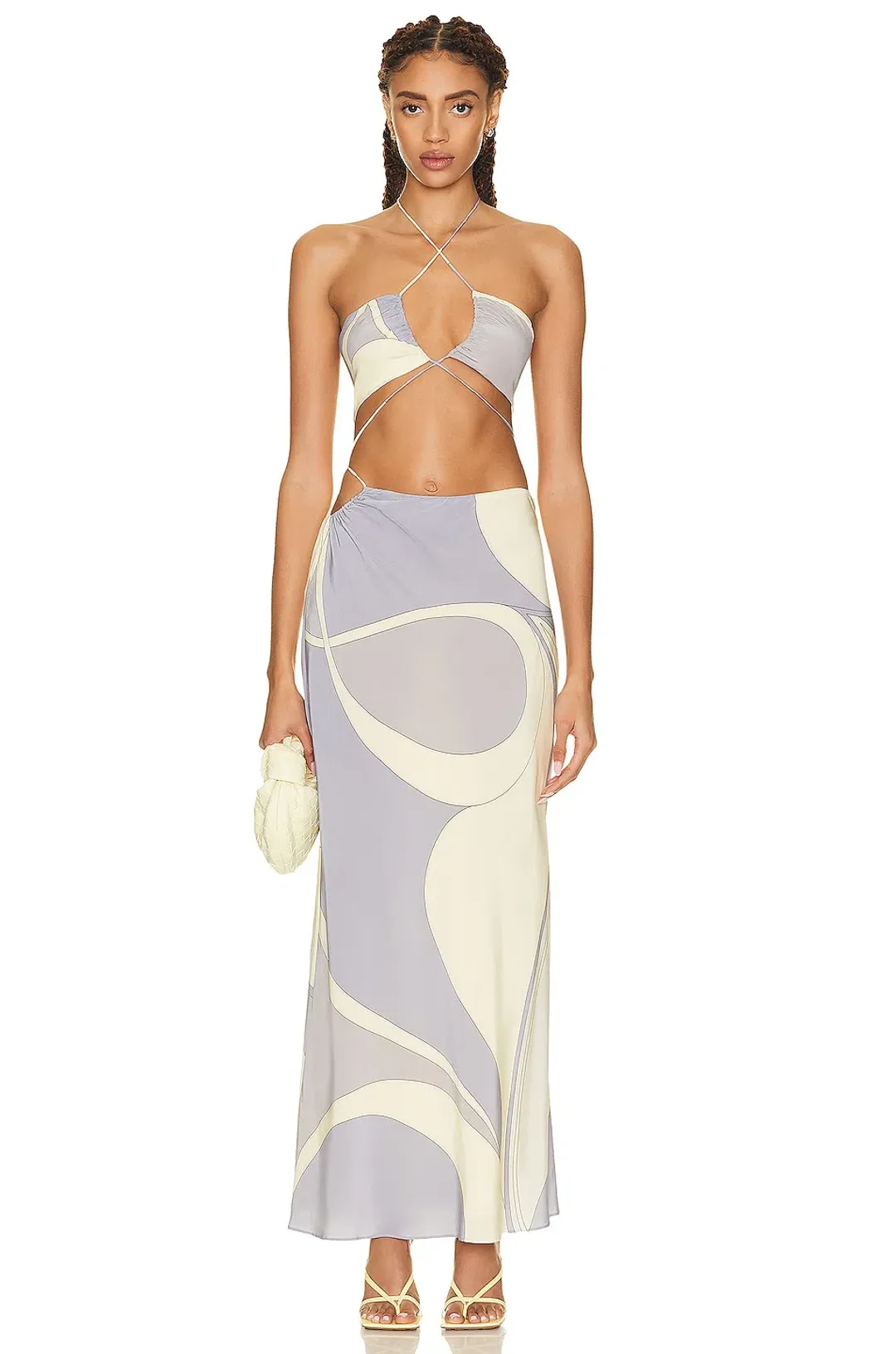 Sir The Label Adrianna Deconstructed Dress Cesco Print Size 3 / 12 AU for rent on The Volte - main image