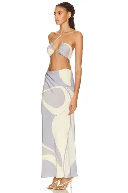 Sir The Label Adrianna Deconstructed Dress Cesco Print Size 2 / 10 AU for rent on The Volte - image 3