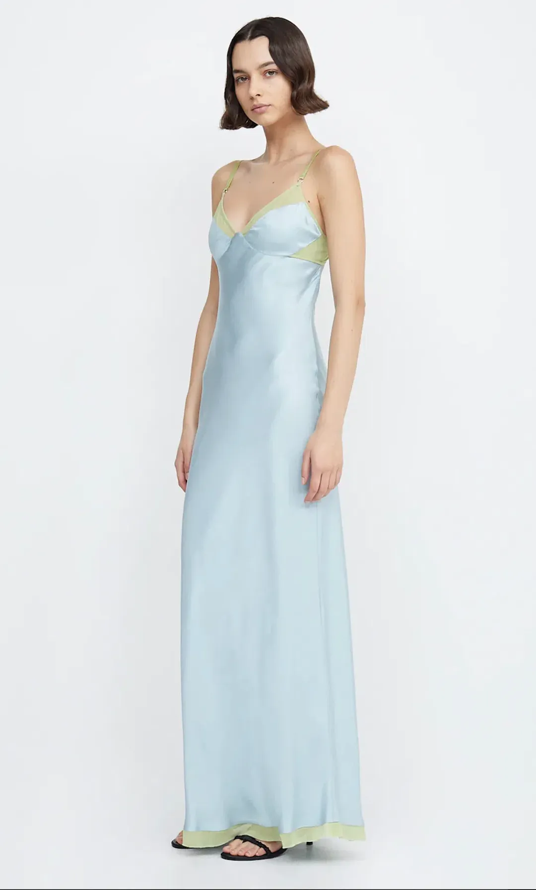 Bec & Bridge Joelle Maxi Dress Cloud Blue/Pear Size M / AU 10 for rent on The Volte - main image