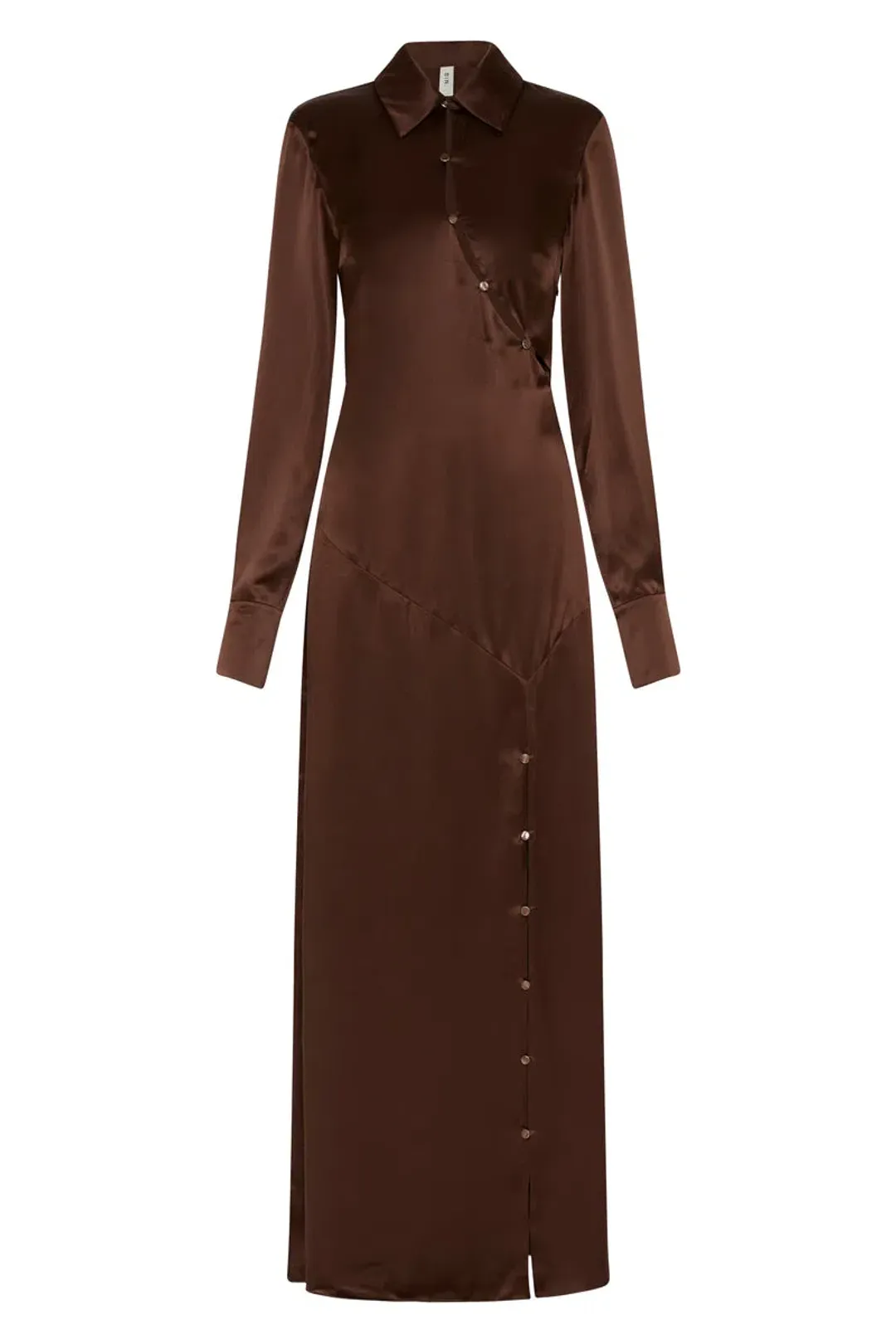 Sir The Label Selita Shirt Dress Chocolate Brown Size 1 / 8 AU for rent on The Volte - main image