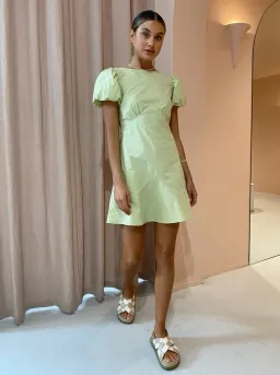 Sir The Label Panelled Mini Dress Pistachio Size 1 / AU 8 for rent on The Volte - image 1
