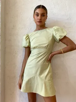 Sir The Label Panelled Mini Dress Pistachio Size 1 / AU 8 for rent on The Volte - image 2