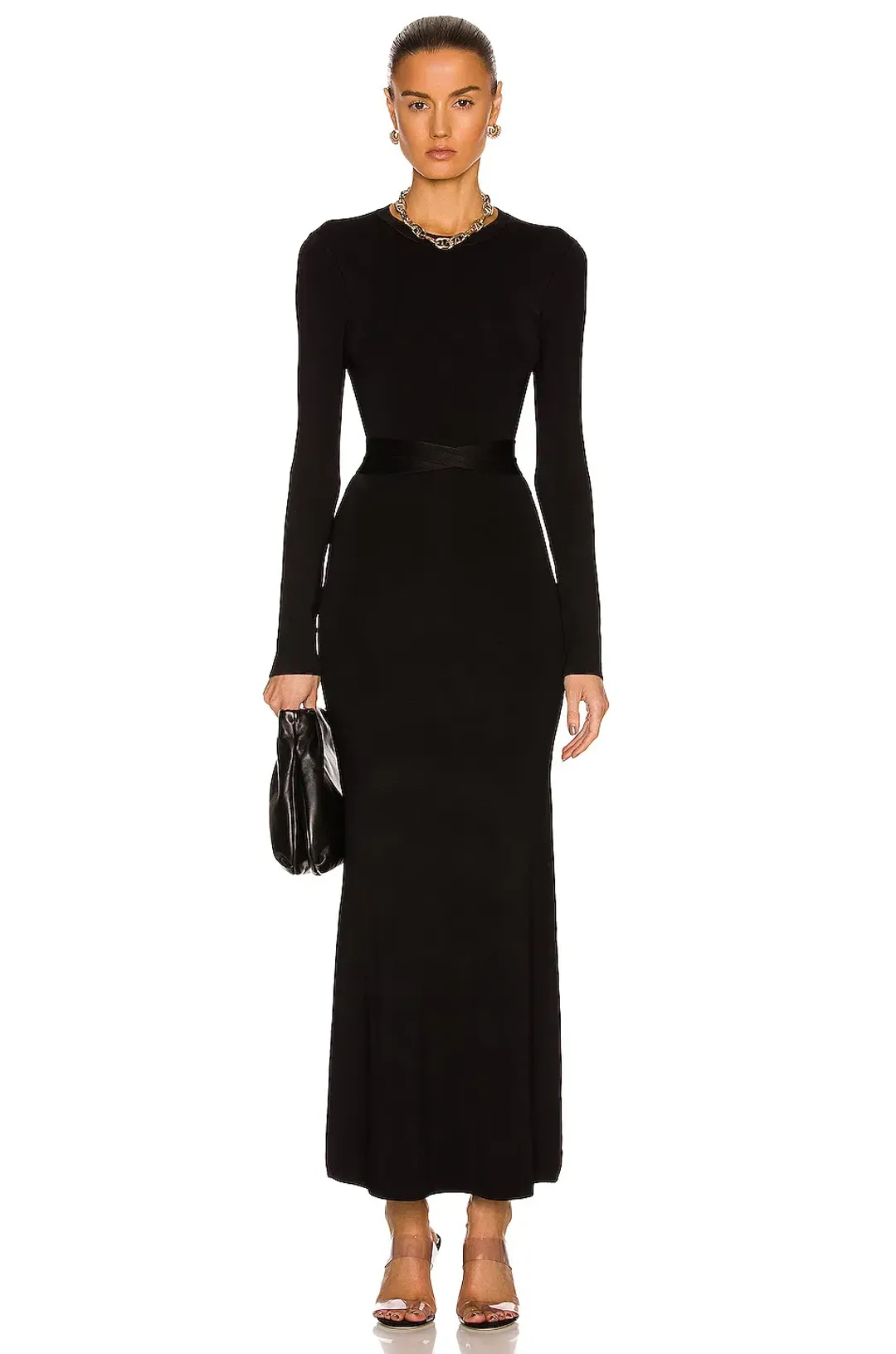 Sir The Label Georges Open Back Dress Black Size 1/ Au 8  for rent on The Volte - main image