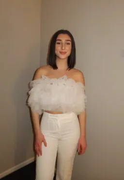 Selezza London Noelle Tulle Top White Size 6 for rent on The Volte - image 1