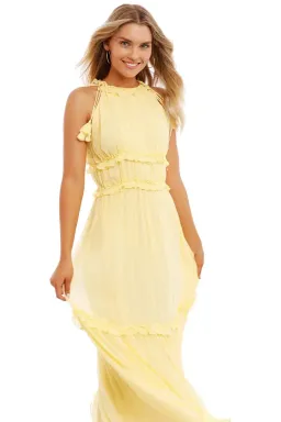 Ministry of Style Vintage Dreams Midi Dress in Butter Size 8 for rent on The Volte - image 4