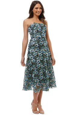 Moss and Spy Gardenia Strapless Dress Floral Size 12 for rent on The Volte - image 1
