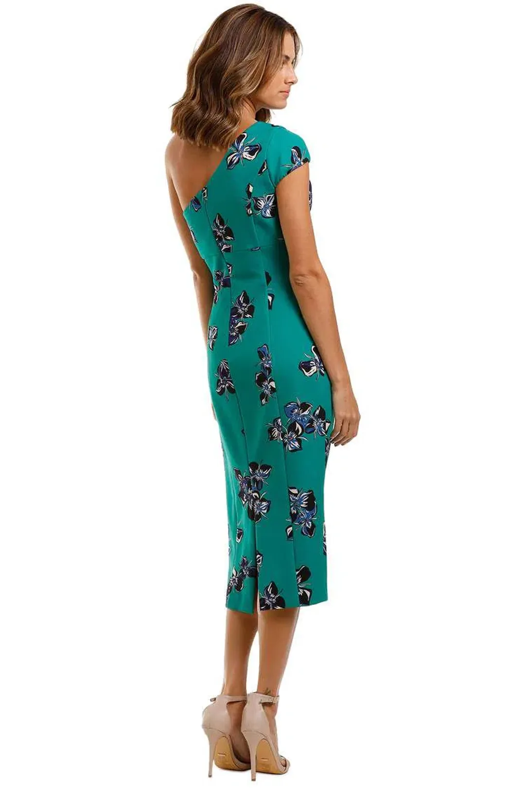 Moss and Spy Valencia One Shoulder Dress in Multi Size 12 for rent on The Volte - main image