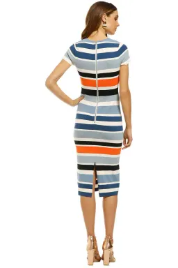 By Jonny Side Line Peplum Tee Dress Multi Size 12 for rent on The Volte - image 3