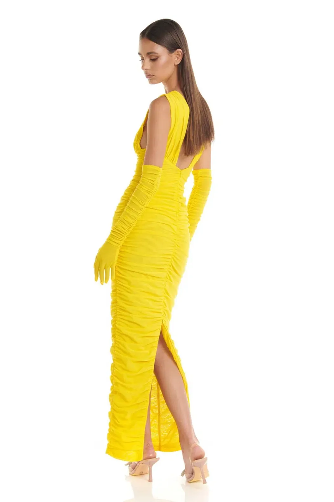 Eliya the Label Anna Dress Yellow Size M/ Au 10 for rent on The Volte - main image