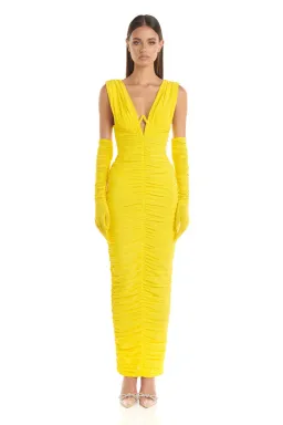 Eliya the Label Anna Dress Yellow Size M/ Au 10 for rent on The Volte - image 1