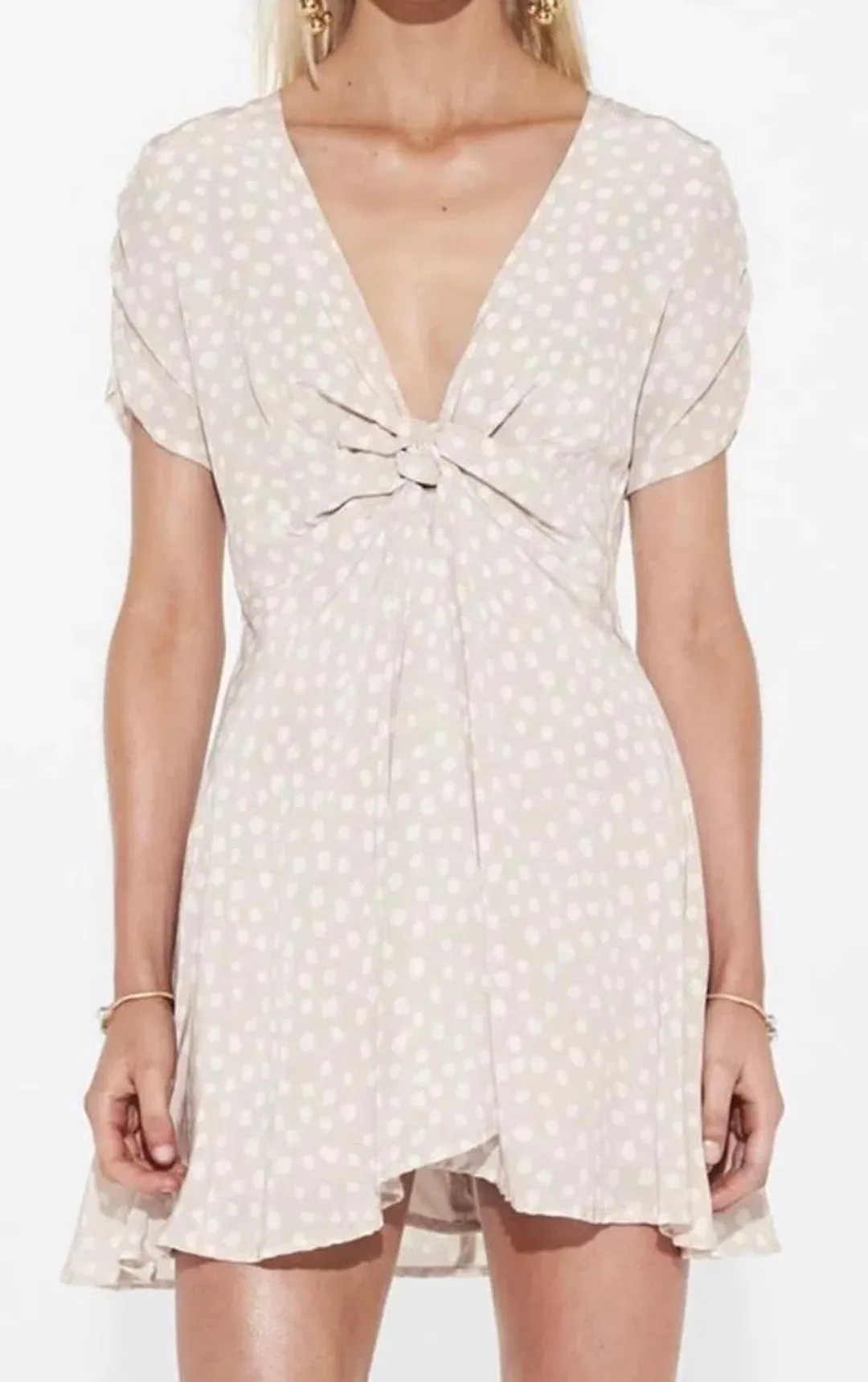 Sir The Label Valentina Dress Cream Size 10 for rent on The Volte - main image