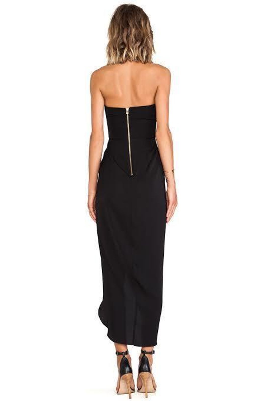 Shona Joy V Bustier Dress Black for rent on The Volte - main image