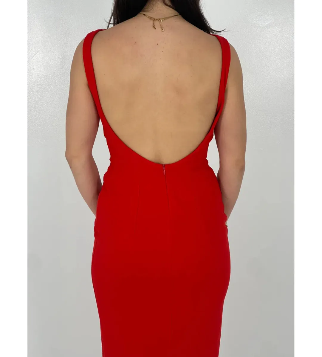 Effie Kats Verona Gown in Cherry Red Size XS / AU 6 for rent on The Volte - main image