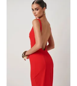 Effie Kats Verona Gown Cherry Red Size M/AU 10 for rent on The Volte - image 3