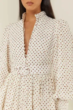 Palm Noosa Alto Mini Dress in Polka Dot Print Size 14 for rent on The Volte - image 2