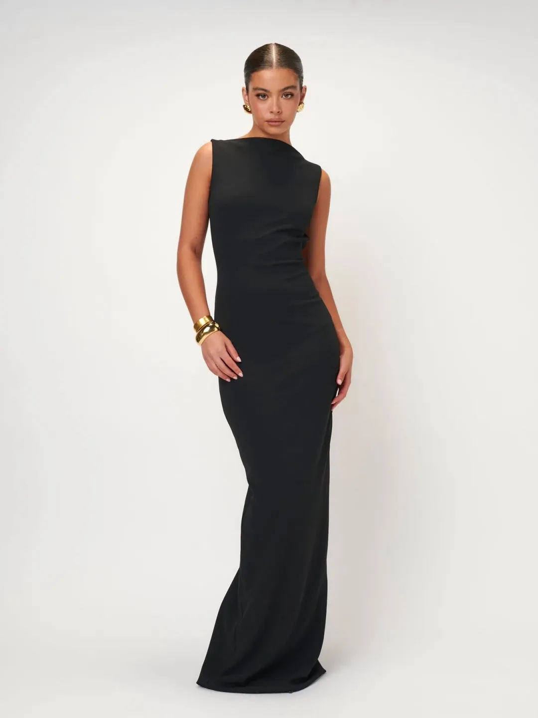 Effie Kats Verona Gown Black Size M / AU 10 for rent on The Volte - main image
