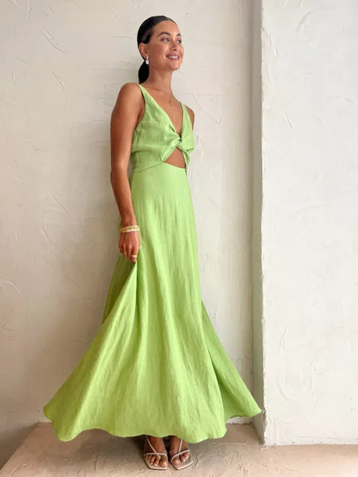 Issy Blue Skies Dress In Apple Size 6  for rent on The Volte - main image