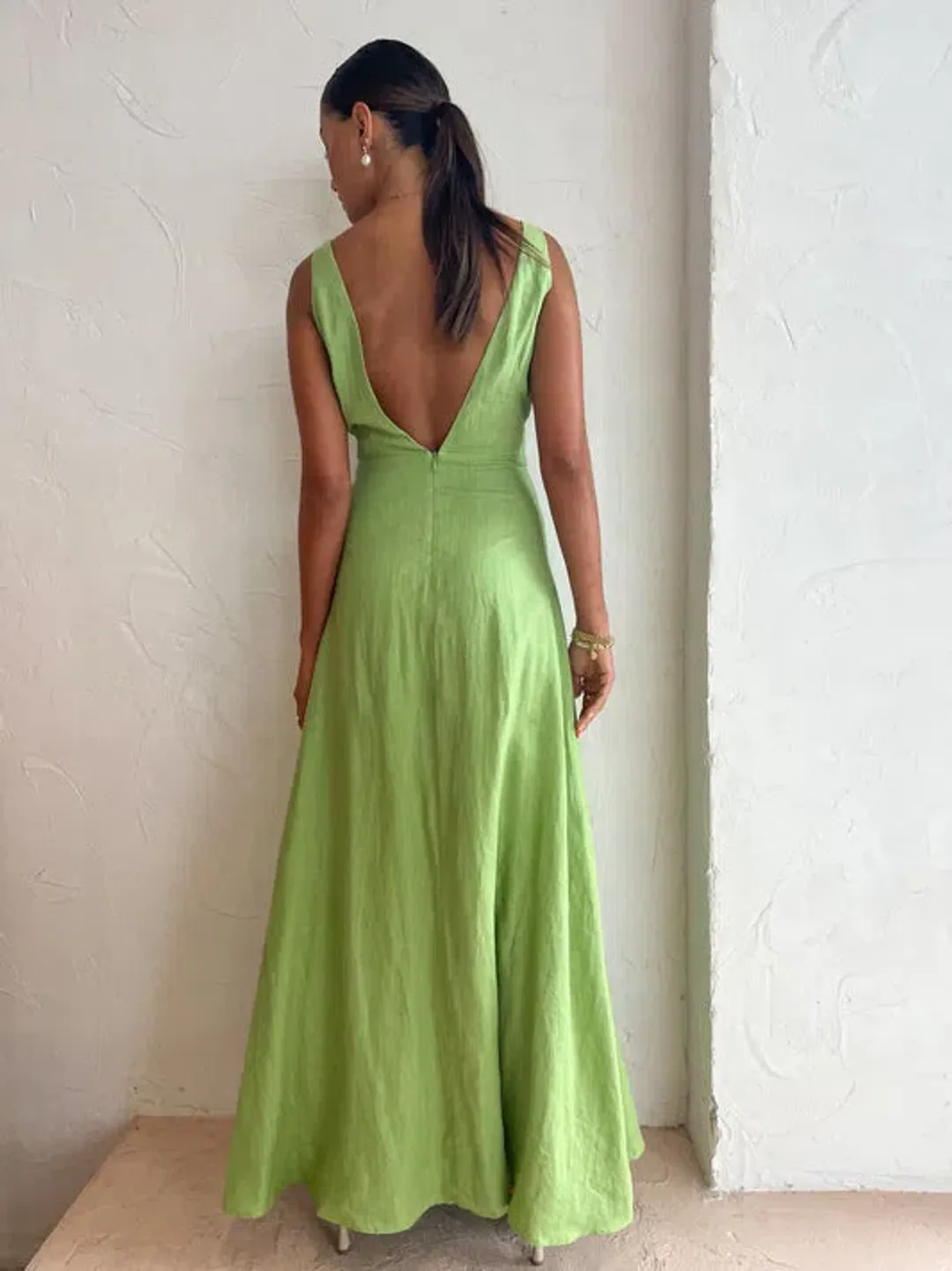 Issy Blue Skies Dress In Apple Size 6  for rent on The Volte - main image