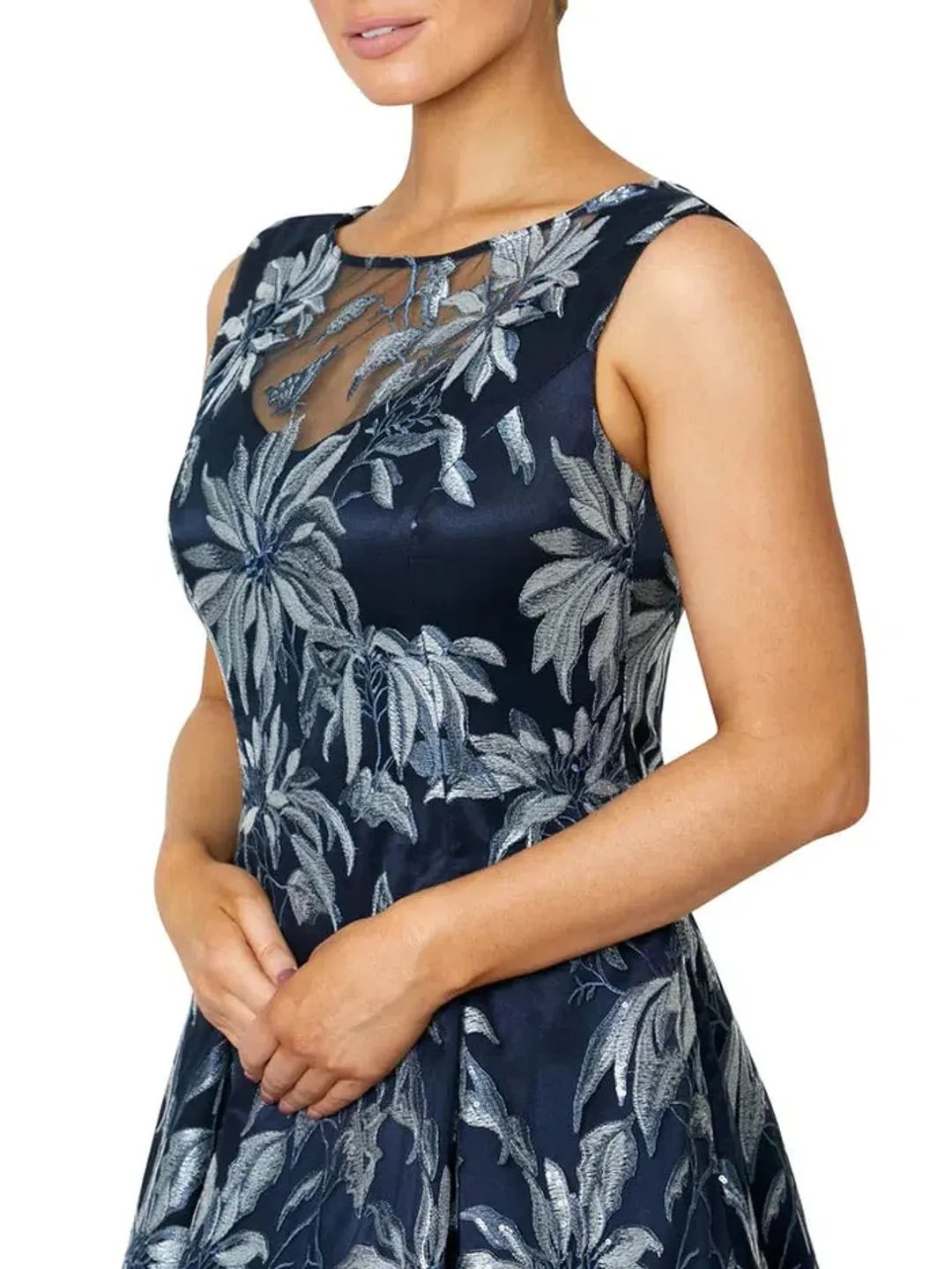 Anthea Crawford Blue Floral Dress Floral Size 10  for rent on The Volte - main image