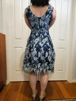 Anthea Crawford Blue Floral Dress Floral Size 10  for rent on The Volte - image 4
