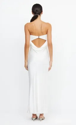 Bec & Bridge Moon Dance Strapless Maxi Dress in Ivory Size 8 for rent on The Volte - image 3