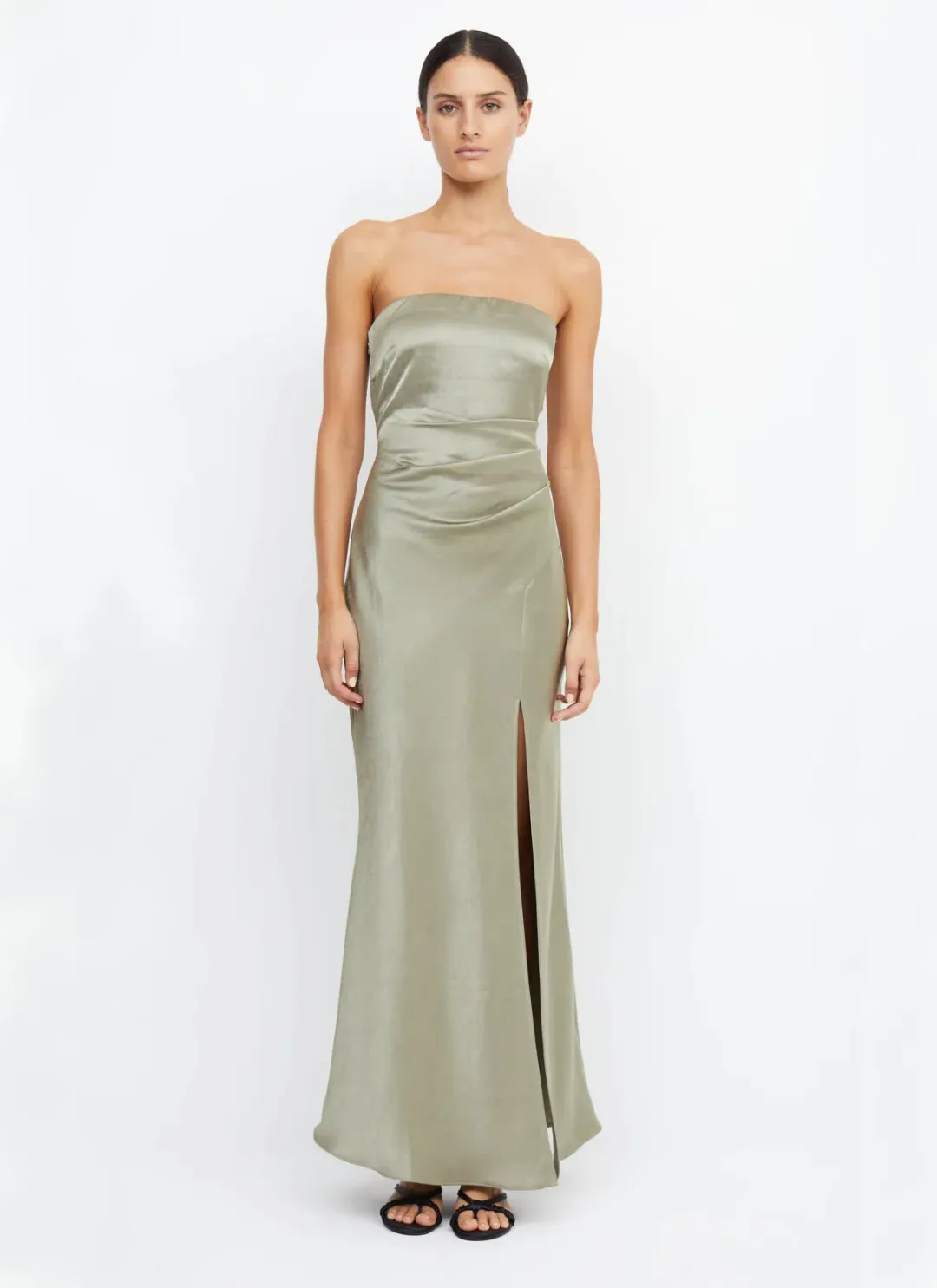 Bec & Bridge The Dreamer Strapless Dress Sage Size 8 for rent on The Volte - main image